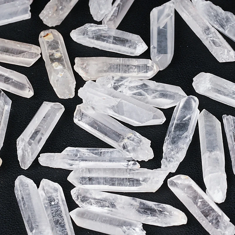 Natural White Crystal Hexagonal Prism Single Crystal Crystal Bar Mineral Crystal Crystal Column Crystal Craft Raw Stone