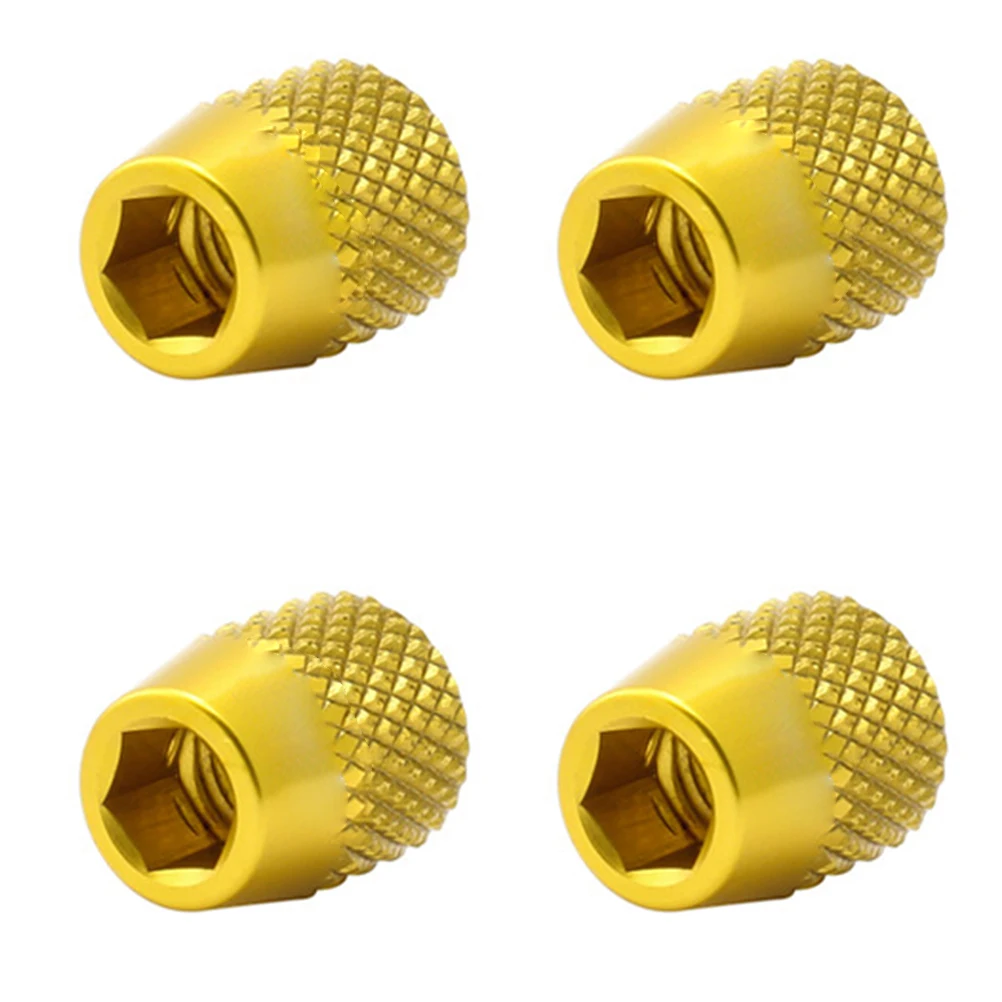 

4 Pcs Brake Block Fixing Nut Bike Accessories Bicycle Blocks Aluminum Alloy for