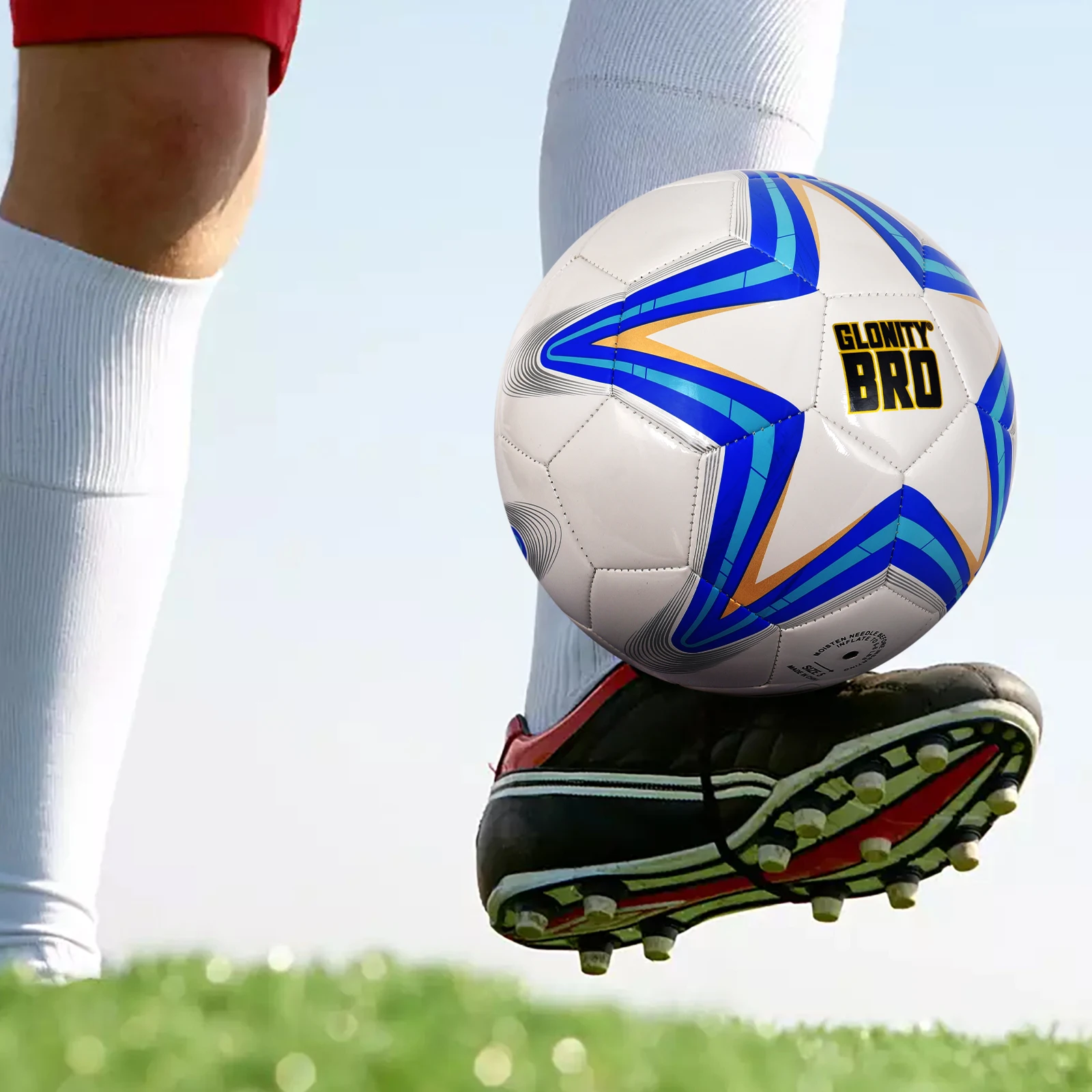 Bola de futebol-fósforo jogo treinamento de futebol wear-resist bola-tamanho 5 para crianças e adultos jovens homens dentro e ao ar livre macio pu equipe de futebol branco