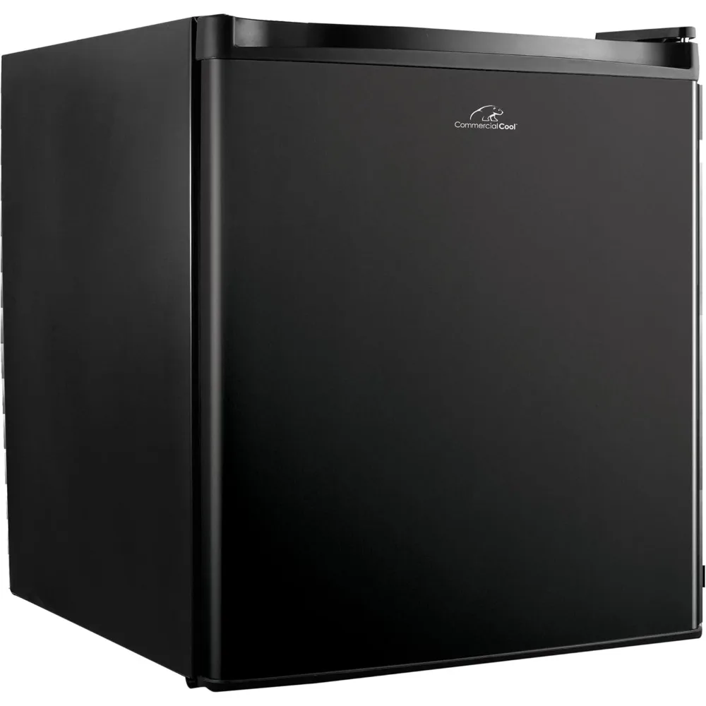 CCR16B Compact Single Door Refrigerator and Freezer, 1.6 Cu. Ft. Mini Fridge, Black