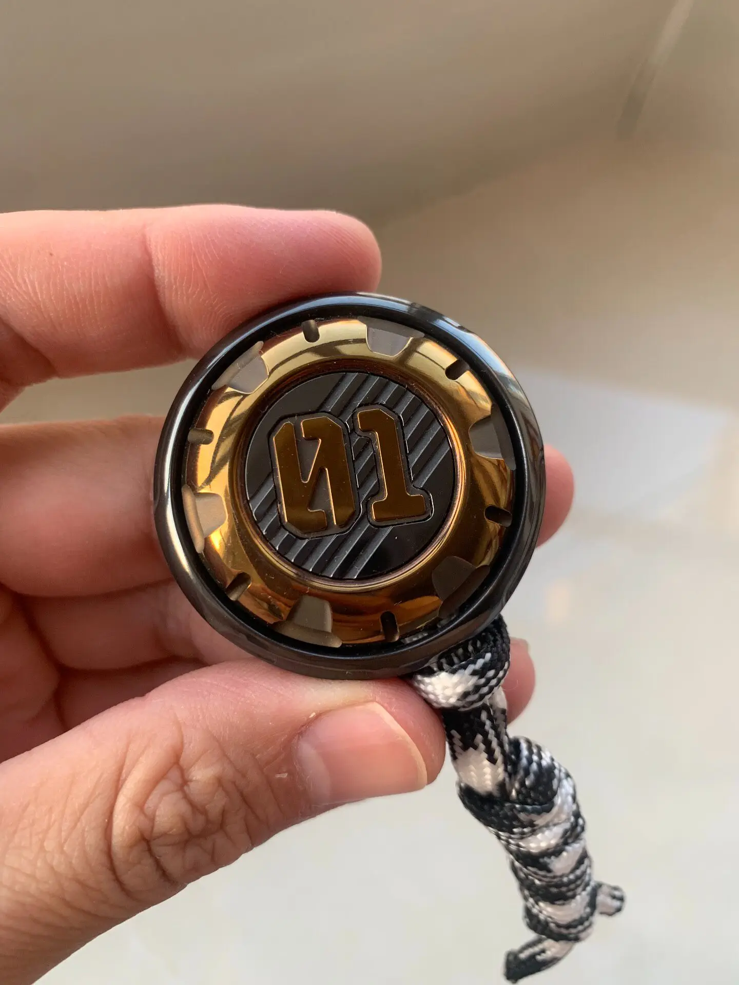 Used EDC 01EDC Space-time Badge, Zirconium Alloy Sprocket Fidget Spinner