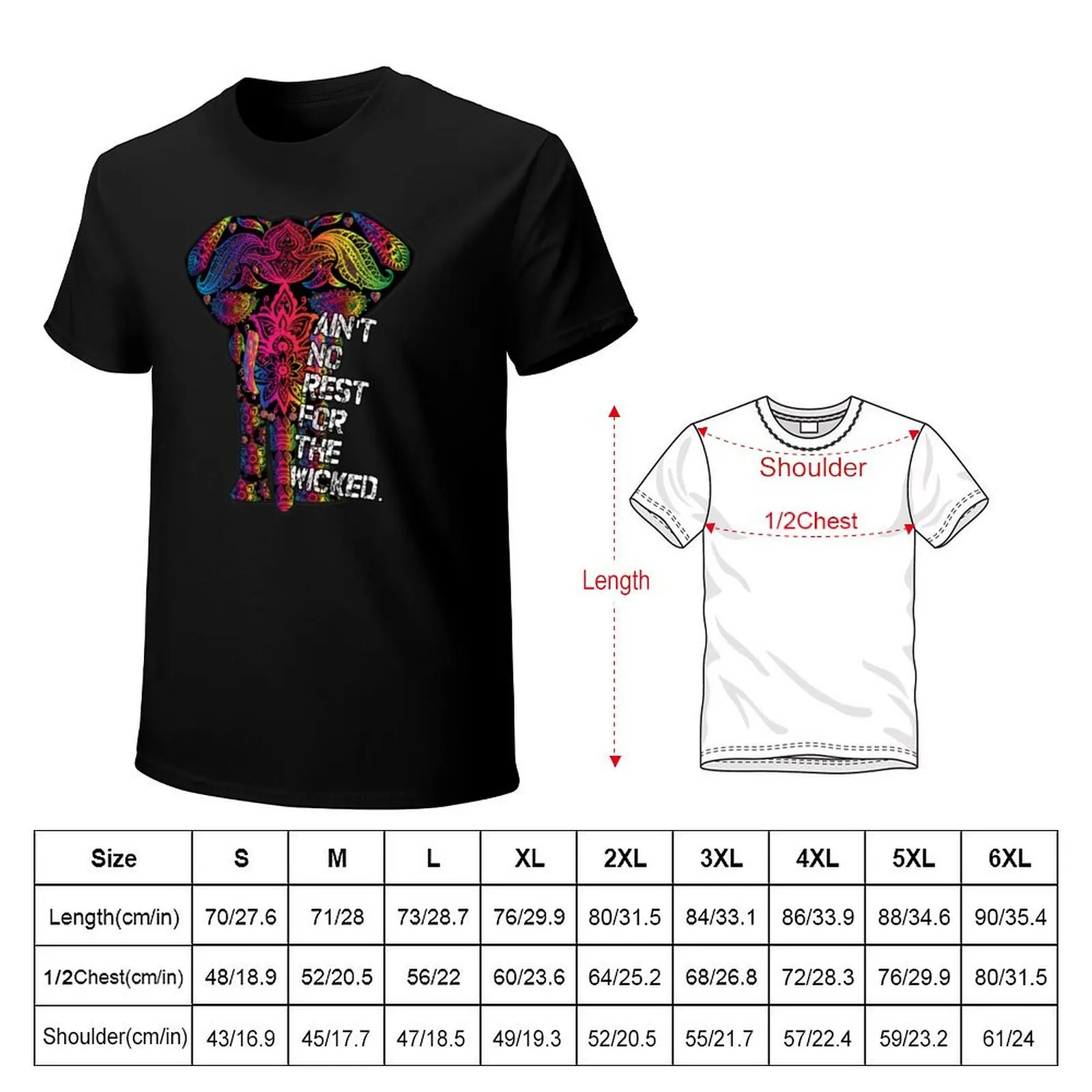 ain't no rest for the wicked silhouette art T-Shirt t shirts for man graphic tees T-Shirt