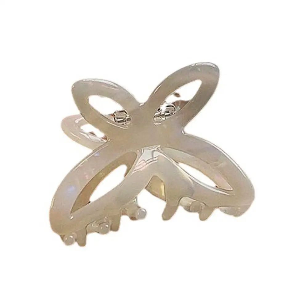 Vintage Sweet Hollow Hair Clip Fairy Acetate Hair Claw Modeling Tool for Women Girls