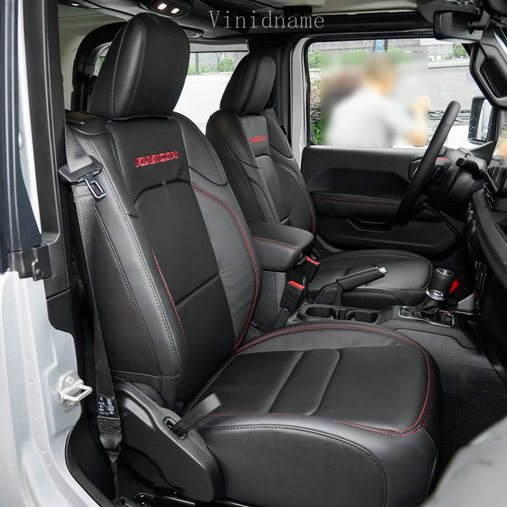 Picture 3: For Jeep Wrangler IV JL 2 Doors 2017 2018 2019 2020 2021 2022 2023 2024 2025 PU Leather Custom Car Seat Covers Full Set