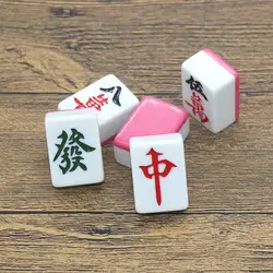 144PCS Mahjong set Family Table Board Game 42mm Big Mahjong Tiles Household Hand-rubbed Family Party Playing Game