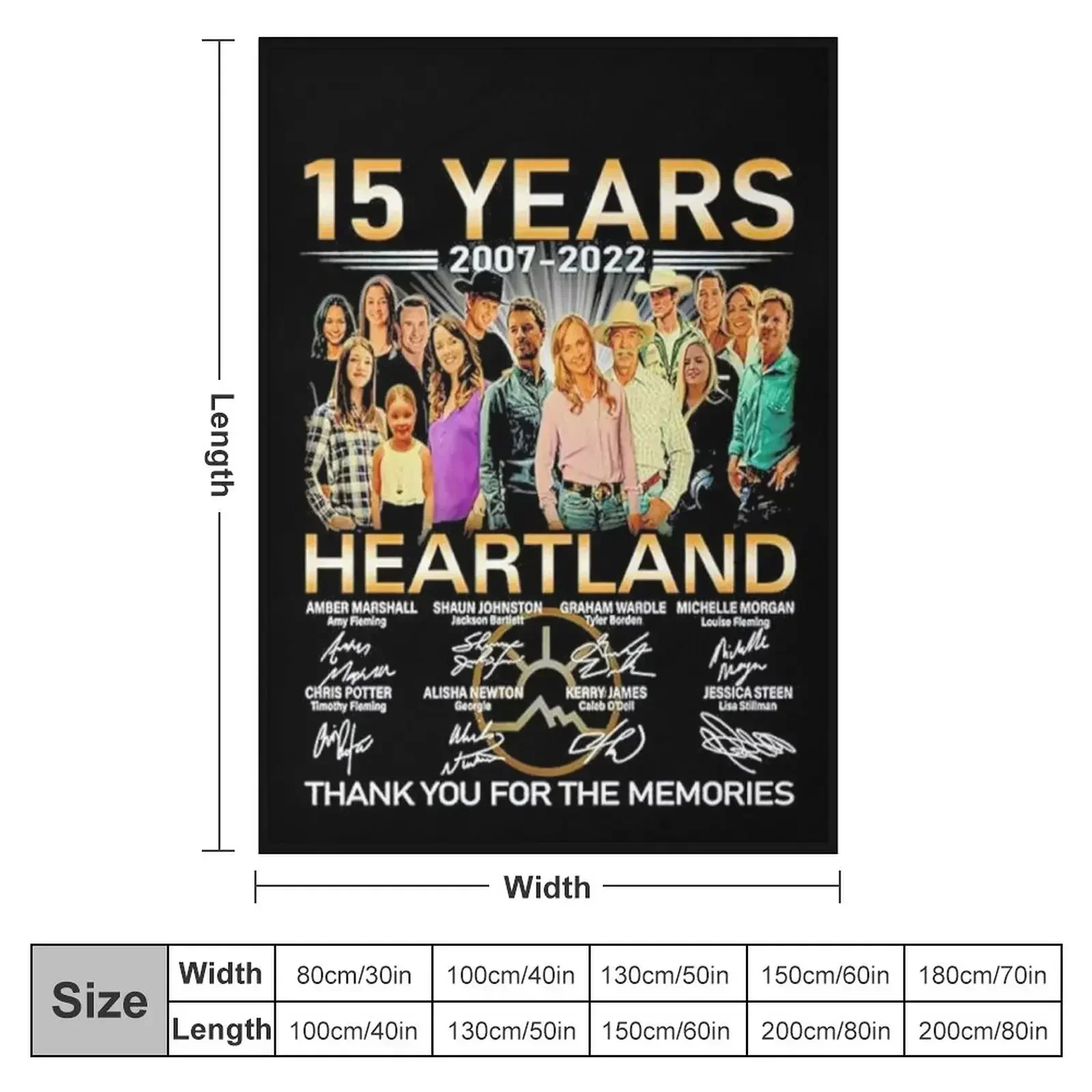 Heartland , Heartland 15 Years Throw Blanket Personalized Gift Polar Bed covers Vintage Baby Designers Blankets