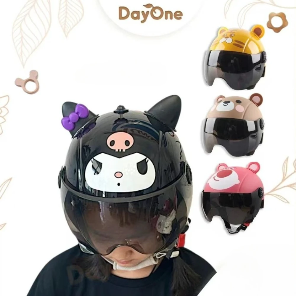 

MINISO Hello Kitty шляпа для мальчиков и девочек, милый велосипедный защитный шлем для головы, мультяшный шлем для родителей и детей для студентов, рождественский подарок