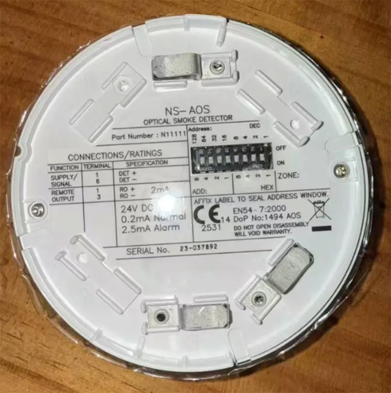 Brand New NS-AOS N11111 OPTICAL SMOKE DETECTOR One Year Warranty