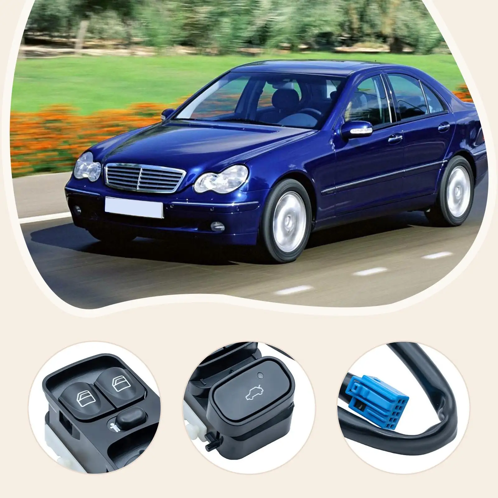 A2038210679 مفتاح نافذة الطاقة لبنز W203 تركيب سريع قوي