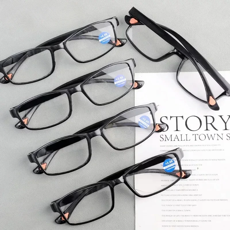 

Elder Ultralight Reading Glasses for Men Women Retro HD Lens Blue Light Blocking Eyewear Classic Square Far Sight Eyeglasses