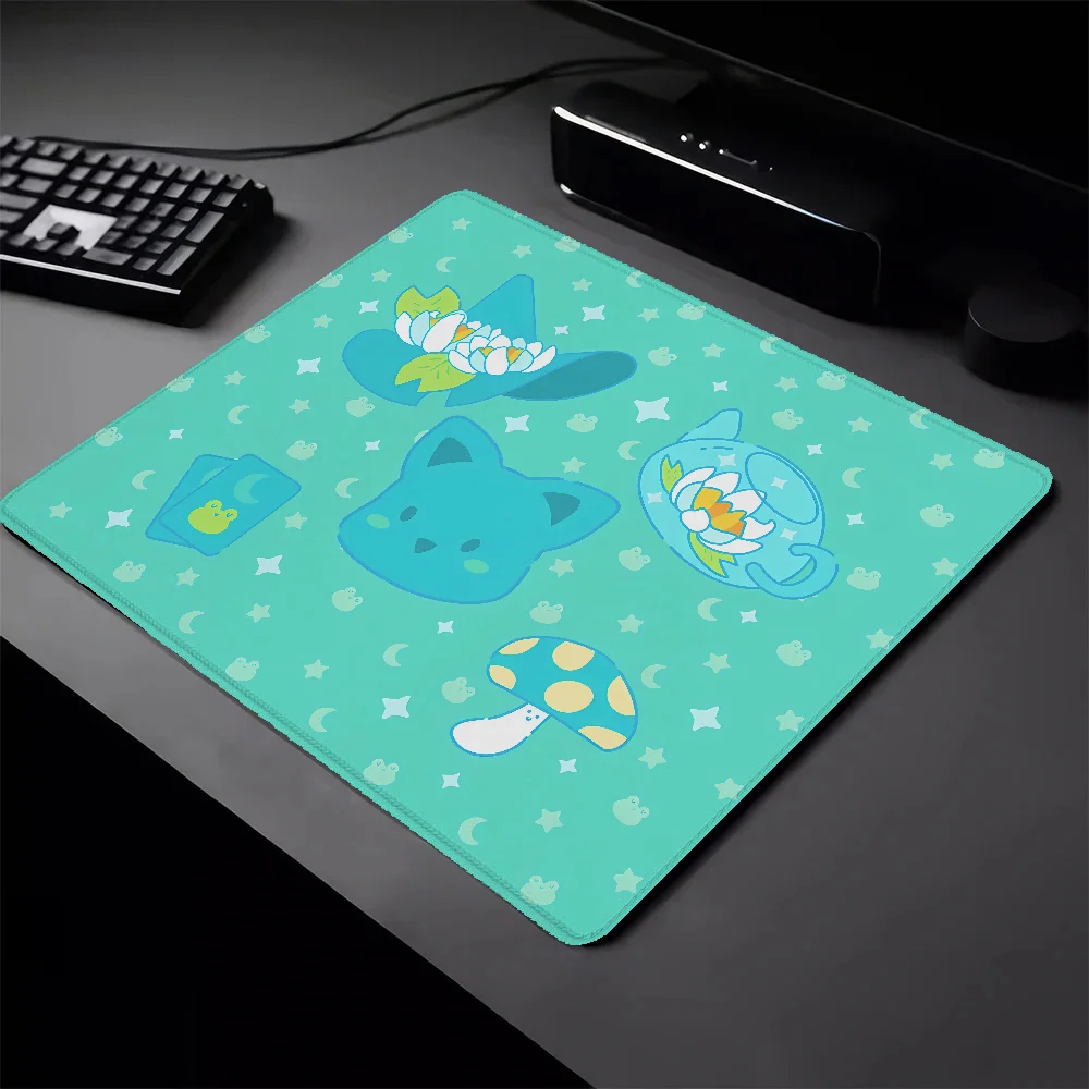 Gaming Mouse Mat Magical Mint Lily Pc Accessories Small Pad on the Table Mousepad Gamer Deskmat Mausepad Mats Keyboard Cabinet