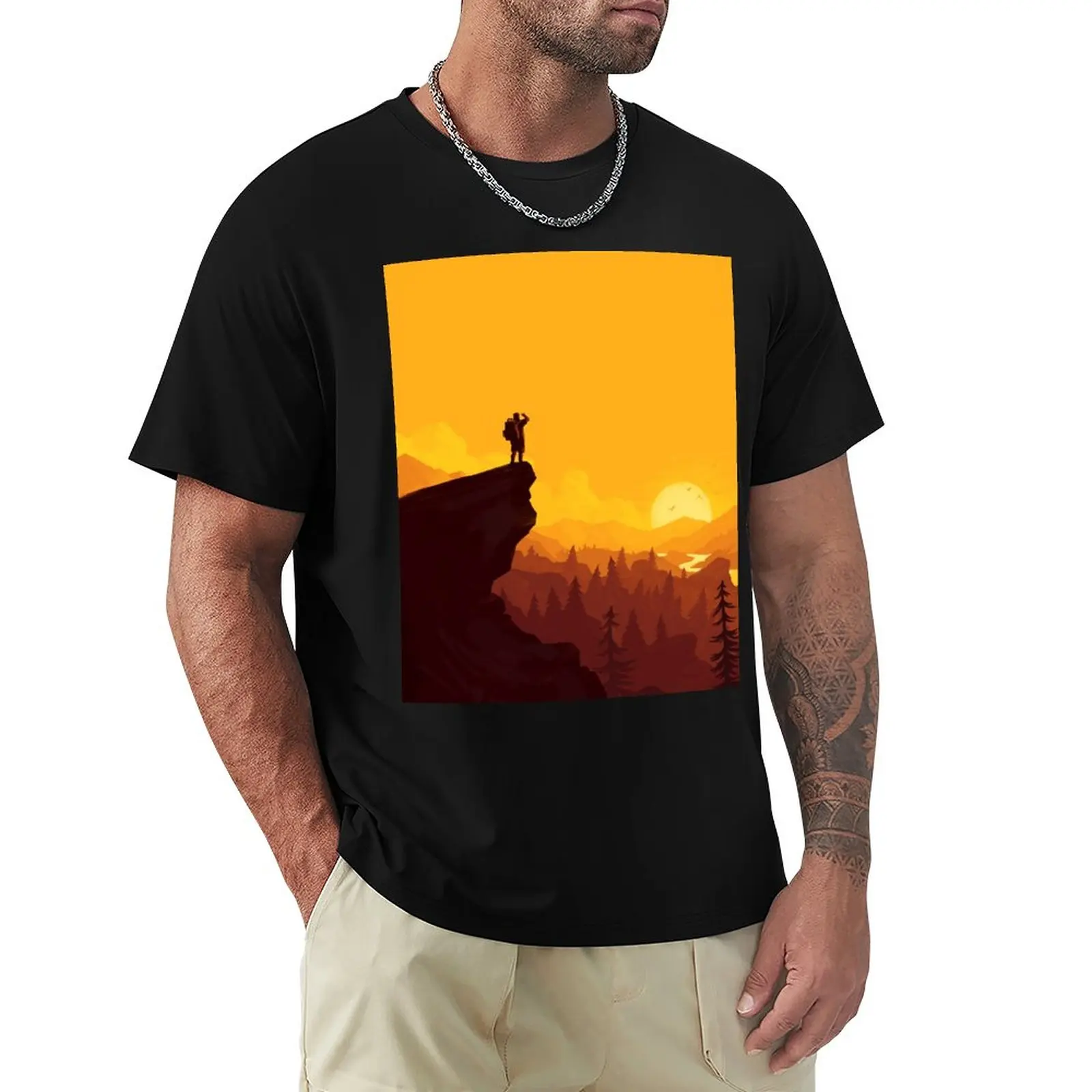 

Firewatch Art Design - 4k T-Shirt oversized t shirts T-shirt short aesthetic clothes graphic t shirts men clothes