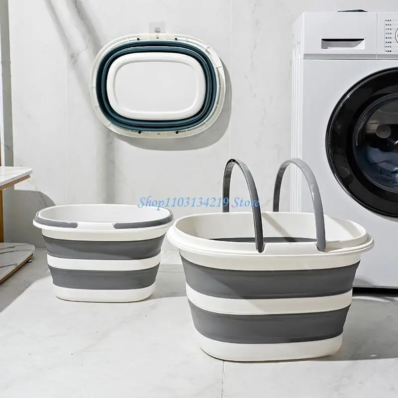 N5KC Two Pack Large Flexible Containers 16L Each Perfect For Travel Gardening And Car Washing Featuring Durable Construction
