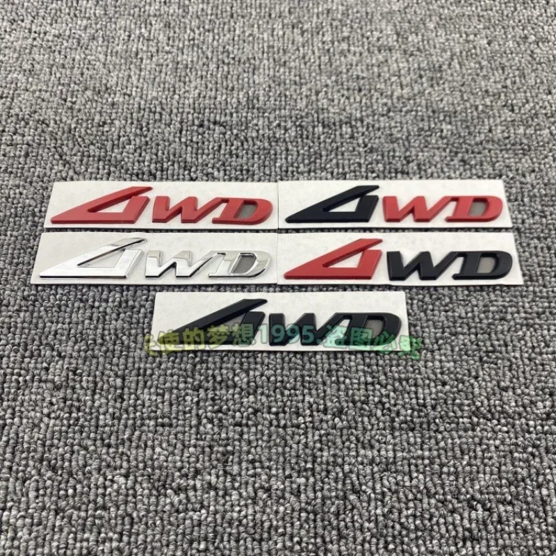 

Metal 4WD Logo Car Body Trunk Sticker Badge Decal for Mercedes Benz Jeep Honda MG Jaguar Toyota Hyundai Ford Lexus Audi