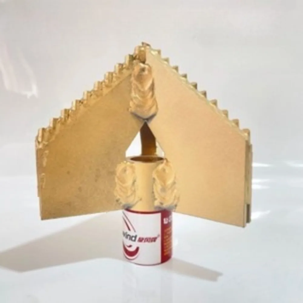 

1PC Water well drill bit 3 leaf alloy small household drilling machine drill head for mud and sand layer