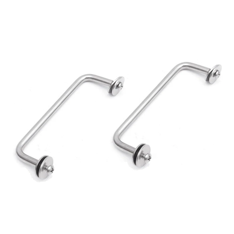 1Pair Scuba Diving SS316 Rail Sidemount Plate Silver BCD Hanging Board Handle Diving Equipment