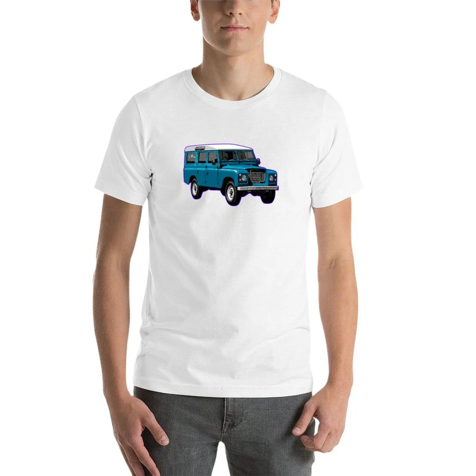 العمل الفني LR RR البريطانية الأصلية الطرق الوعرة 4x4 المحيط الأزرق تي شيرت أنيمي تي شيرت رجل كبير الحجم تي شيرت جرافيك تي شيرت