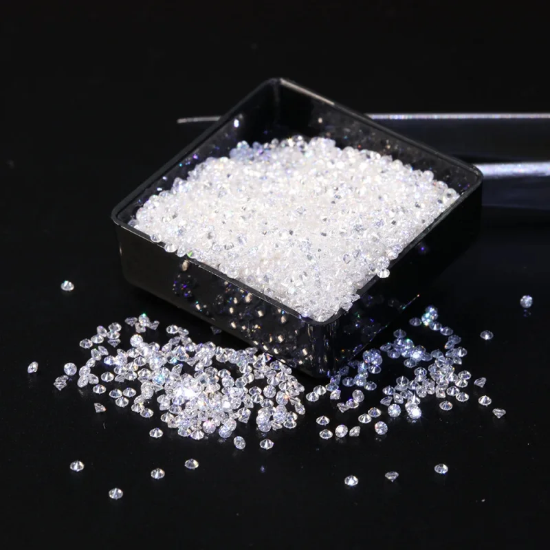 100% Pass Diamond Tester Lab Created HPHT CVD Melee Diamond 0.8~3.0mm Small Size Lab Grown Diamond Wholesale view 3