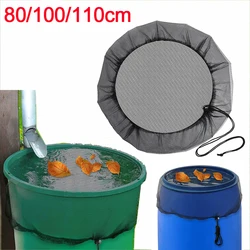 Rainwater Bucket Insect Cover Adjustable Drawstring Rain Barrel Filter Mesh Anti-insect Garden Rainwater Netting Garden Supplies