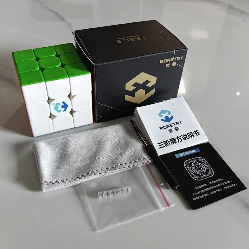 Single Magnetic Stickerless Cube Old Version X3 Classic Screw Structure Natural ABS Eco-Friendly Magic Cube Puzzle Best Gift
