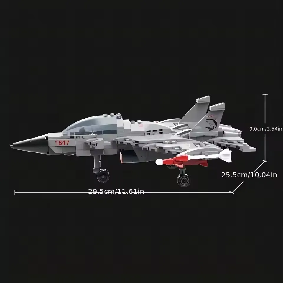 Educational 1:48 Army BF-109 Fighter Building Blocks 471pcs mini Bricks for Kids with Military Soldier Figures