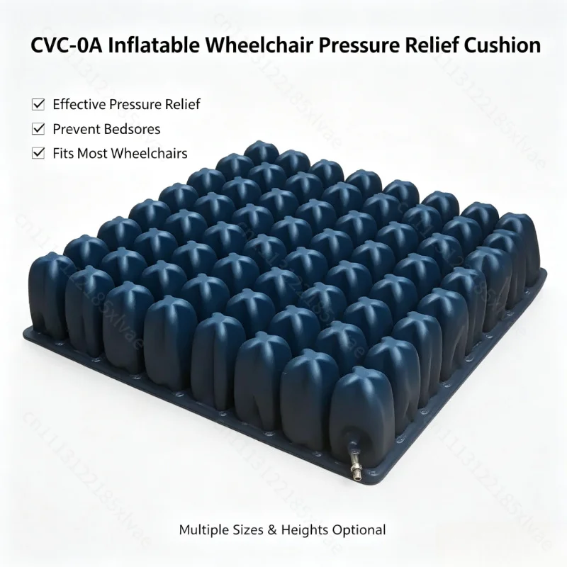 Inflatable Air Cell Wheelchair Cushion Pressure Relief Anti-Bedsore Seat Pad For Disabled Long Sitting Use Multiple Sizes