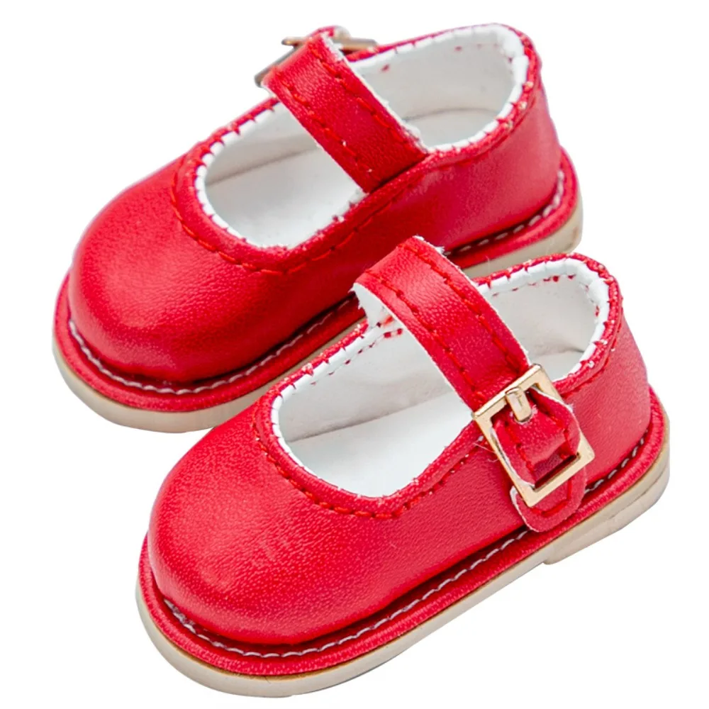 

1 пара кожаных туфель Obitsu 11 с пряжкой из розового золота, однотонные мини-куклы 1/6, кожаные туфли с круглым носком, модные кукольные сапоги 1/6 Bjd