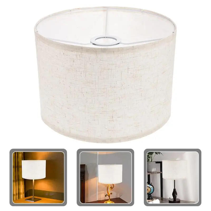 Desmontável abajur lâmpada de mesa sombra lâmpada do teto tecido abajur pano capa simples luz capa