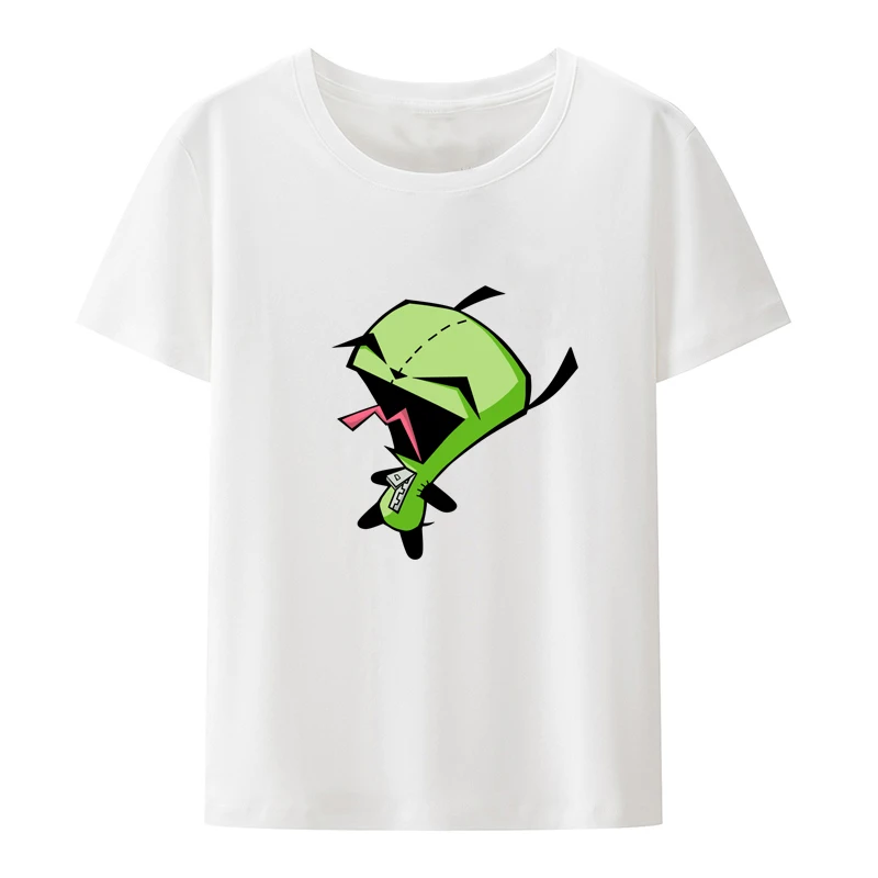 Invader Zim Grafische Kawaii Cartoon T-shirt Men Novelty Koszulki T-shirts Camisetas Street Fashion Short Sleeve Creative Print