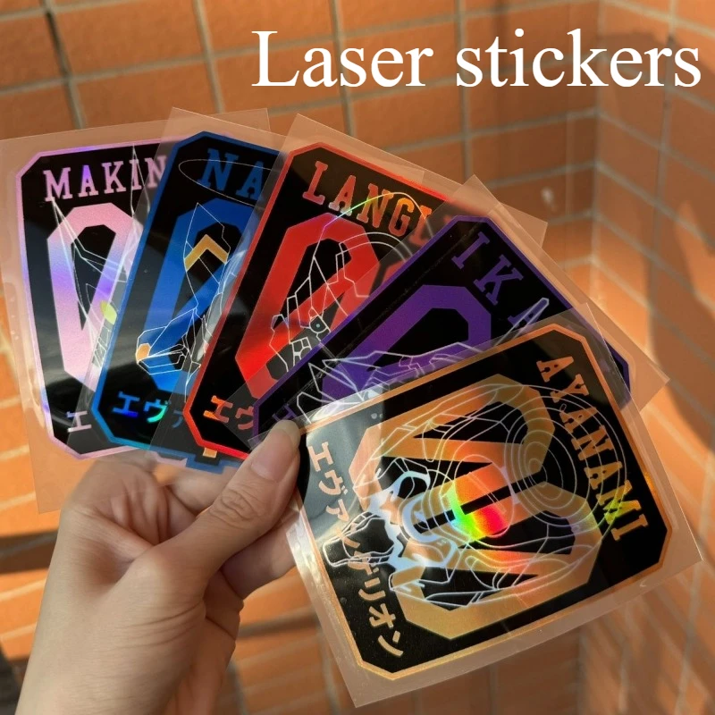 

Neon Genesis Evangelion Zero Personalized Laser Sticker Creative Waterproof Reflective Decorative Sticker for Beginner Machine