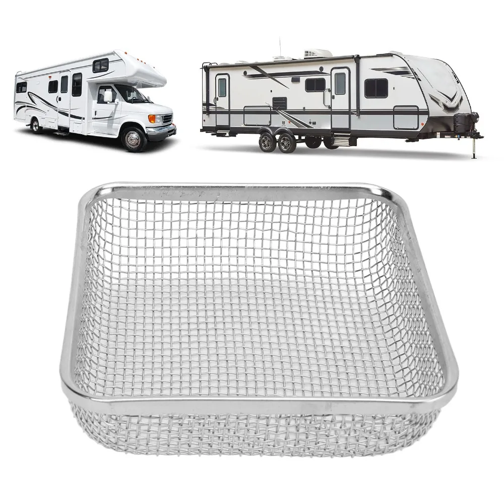 

2Pcs 4.5 X 4.5in RV Furnace Vent 304 Stainless Steel Vent Mesh Screen Heater Exhaust Vent Stove Vent Cover Outdoor Application