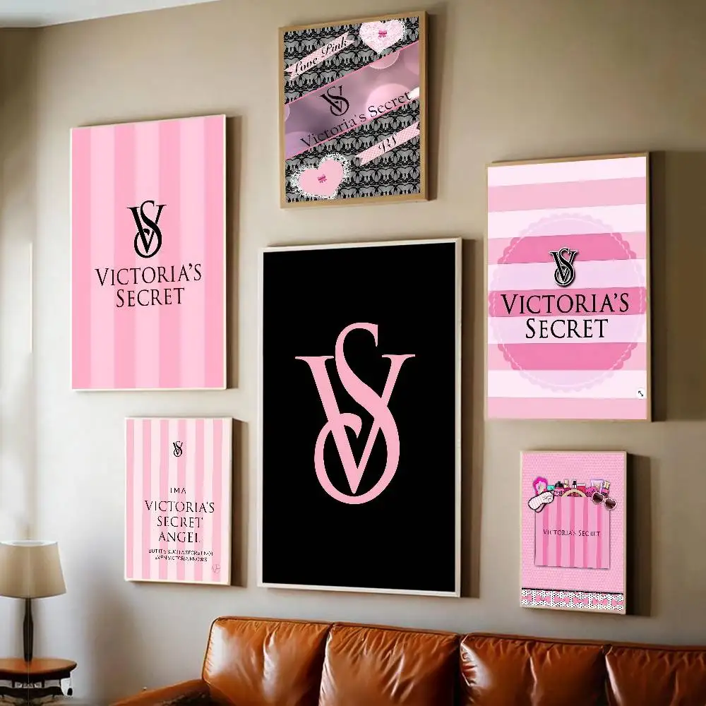 V-Victorias-Fashion-S-Secret أنيمي الملصقات لزجة HD جودة جدار الفن الرجعية الملصقات للمنزل جدار ديكور #1