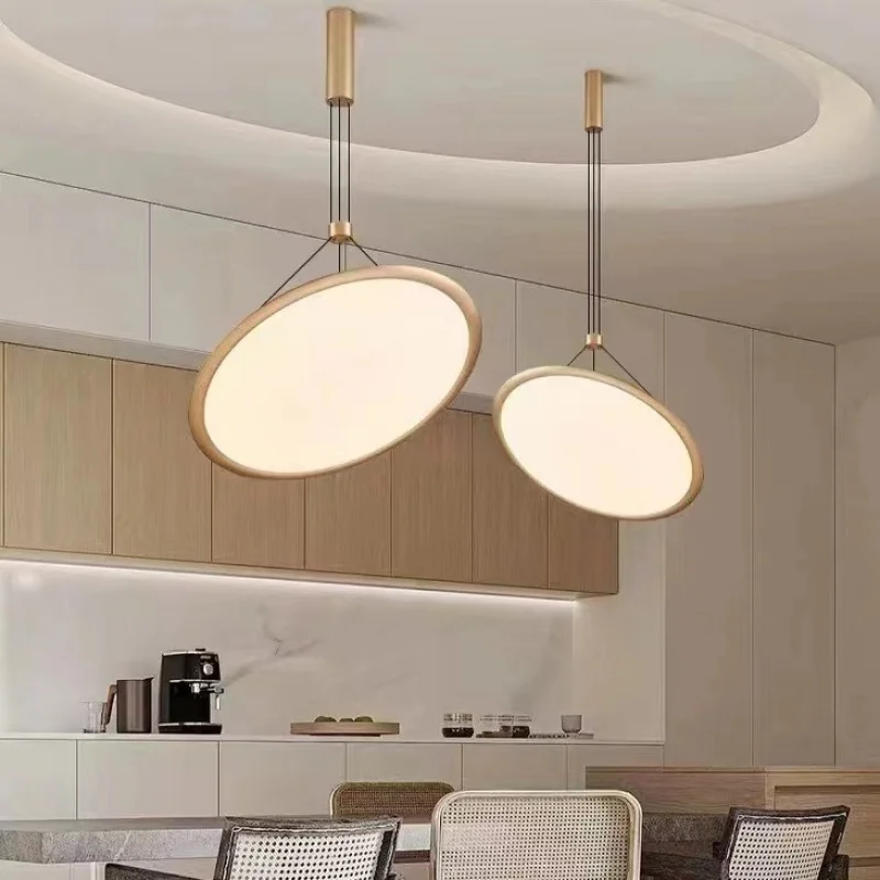Modern LED Large Disc Chandelier Dining Room LED Pendant Light Modern Designer Living Room Ceiling Light Coffee Shop Bar Bedside