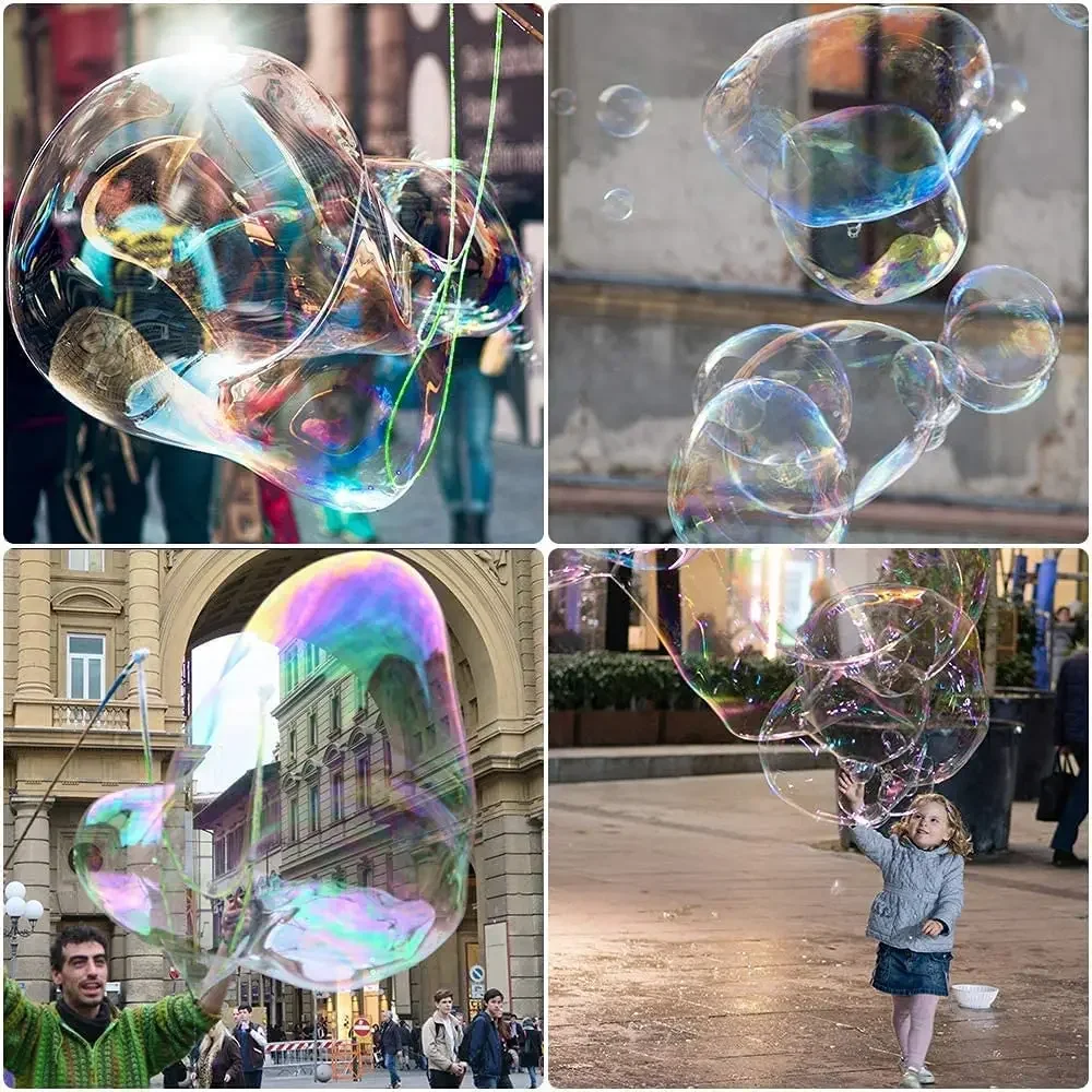 Big Size Adjustable Outdoor Bubble Wand Long Huge Bubbles Machine Gun Bar Sticks Without Water Shape For Kids Soap Bubble Toys