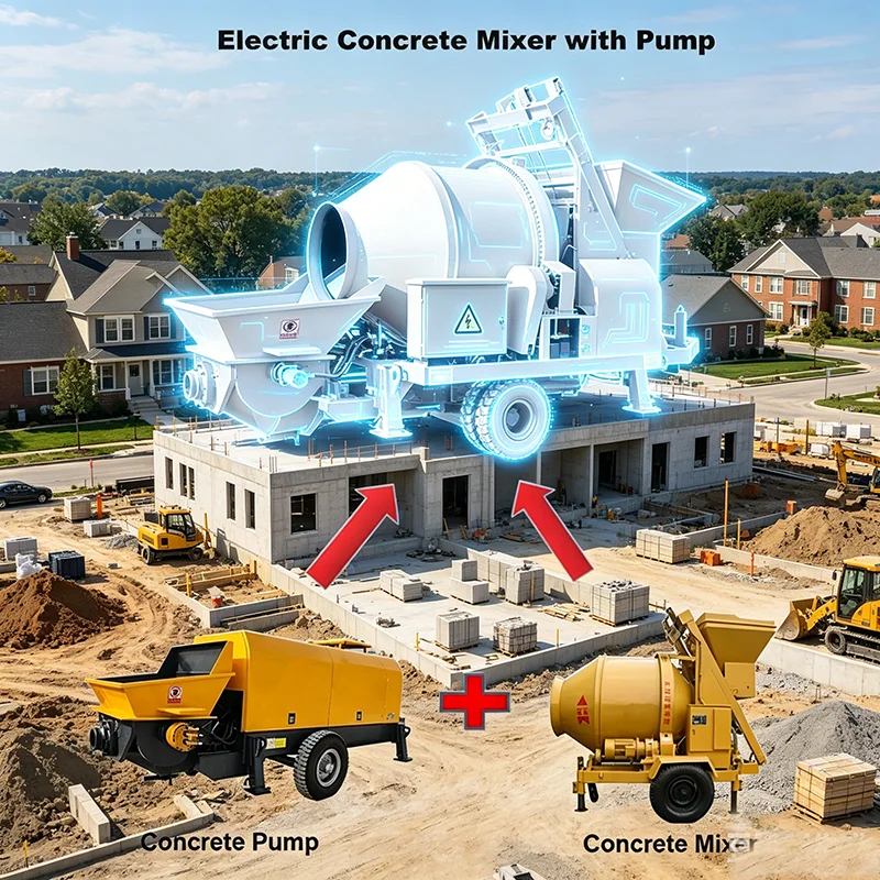 Concrete Drum Mixer Pump and diesel Powered Electric Powered With Factory Price