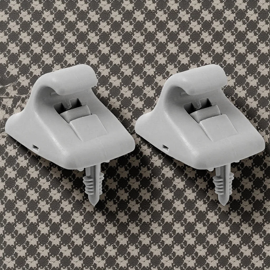 

2Pcs Sun Visor Clip Kit Sturdy Retainer Clip Longlasting Performance Seamless Design Vehicle Visor Attachments Repair Solution
