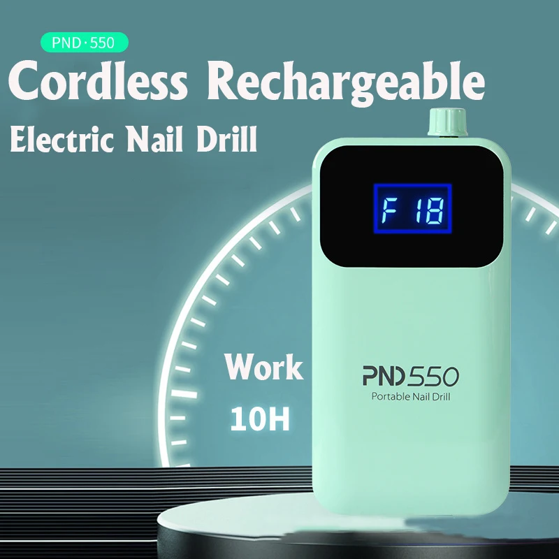 Profesional Cordless Rechargeable Electric Nail Drill Portable Nail Art Drill Machine 30000 rpm Nail Sander Gel Polish Remover