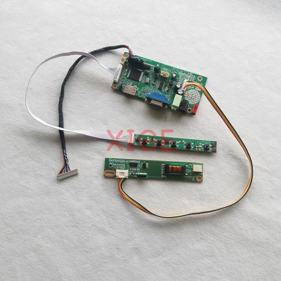 

Контроллер для ЖК-дисплея, плата управления, совместимая с TM121XG N121X5 N121X4 HT12X12, LVDS 20-контактный, HDMI+VGA, 1-CCFL, 1024x768, комплект для самостоятельной сборки