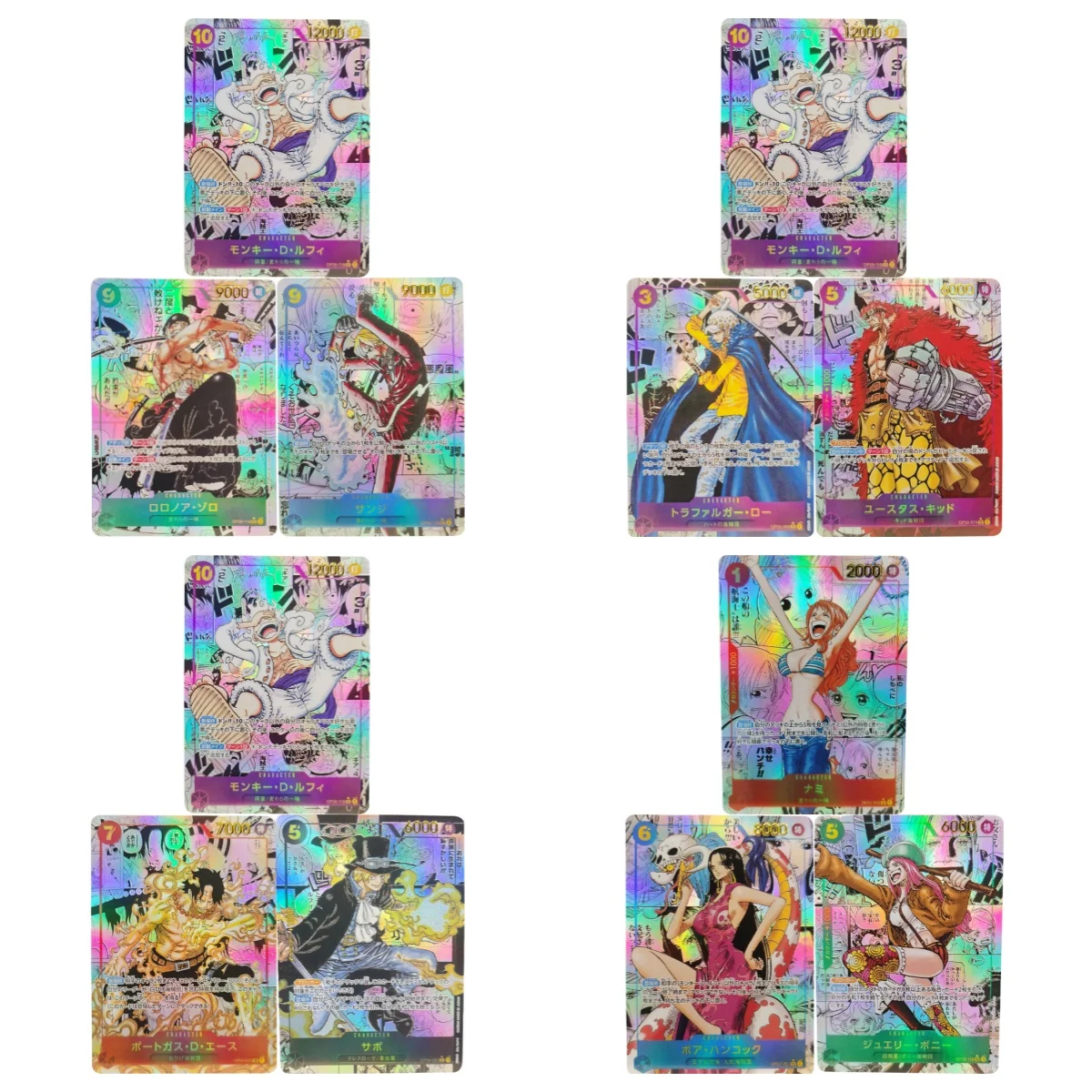 ONE PIECE Sammelkarten Sabo Portgas D. Ace Monkey D. Ruffy JPN DIY hochwertige selbstgemachte Spiel Anime Karten Geschenk Spielzeug