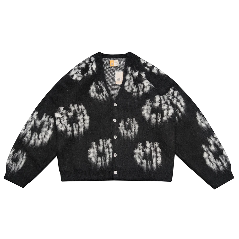 Maglione] Cardigan in mohair cardigan DENIM TEARS Saint Michael completamente corretto