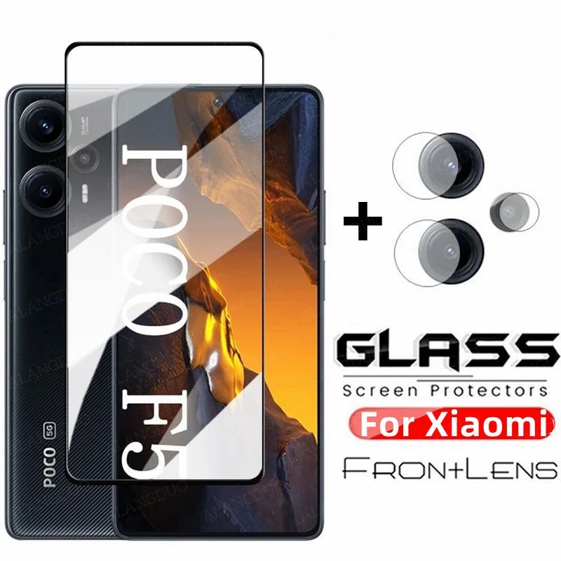 2in1 Tempered Glass For Xiaomi Poco F5 Pro Camera Lens Screen Protector For Xiaomi Poco X5 Pro F5 X5 pro Lens Protective Glass