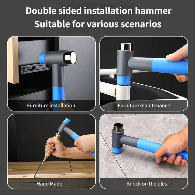 Xiaomi FINDER Mini Rubber Hammer Double-sided Household Installation Nail Hammer Multifunctional Repair Woodwork Hand Tools New