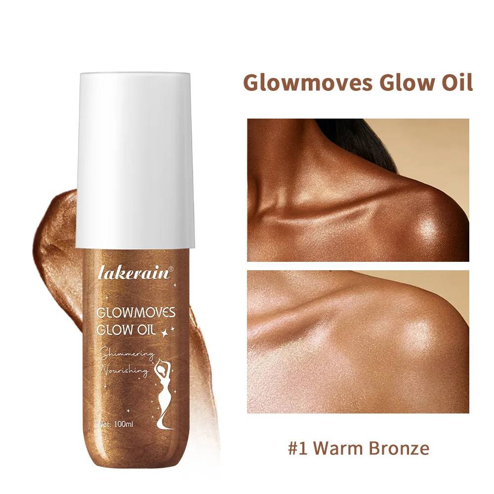 زيت الجسم المتوهج من Glowmotions 100 مل تركيبة برازيلية لامعة وبرونزية غير دهنية غير لزجة لحفلات الشاطئ #1