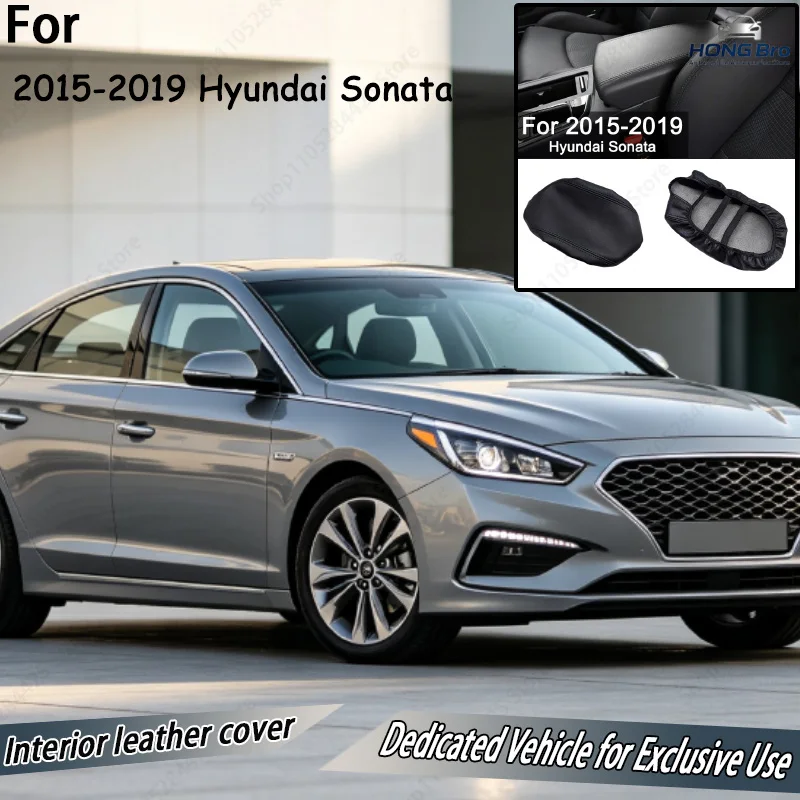 Suitable for 2015-2019 Hyundai Sonata Nine Modified Armrest Box Leather Cover Without Disassembly Straight Cover