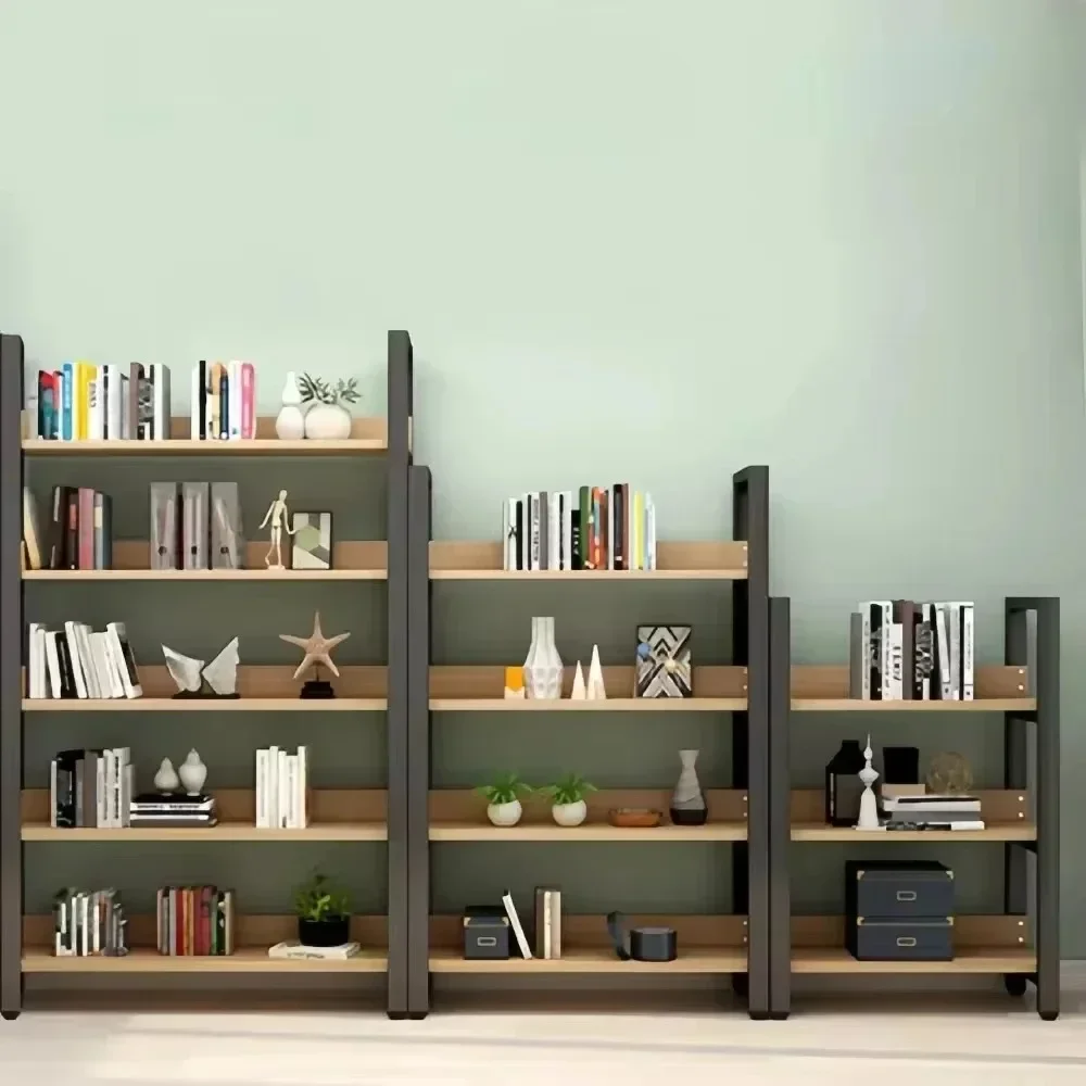 Living Room Bookshelf Household Floor Standing Bookcase Modern And Simple Display Cabinet Large Capacity Office Shelf Organizer