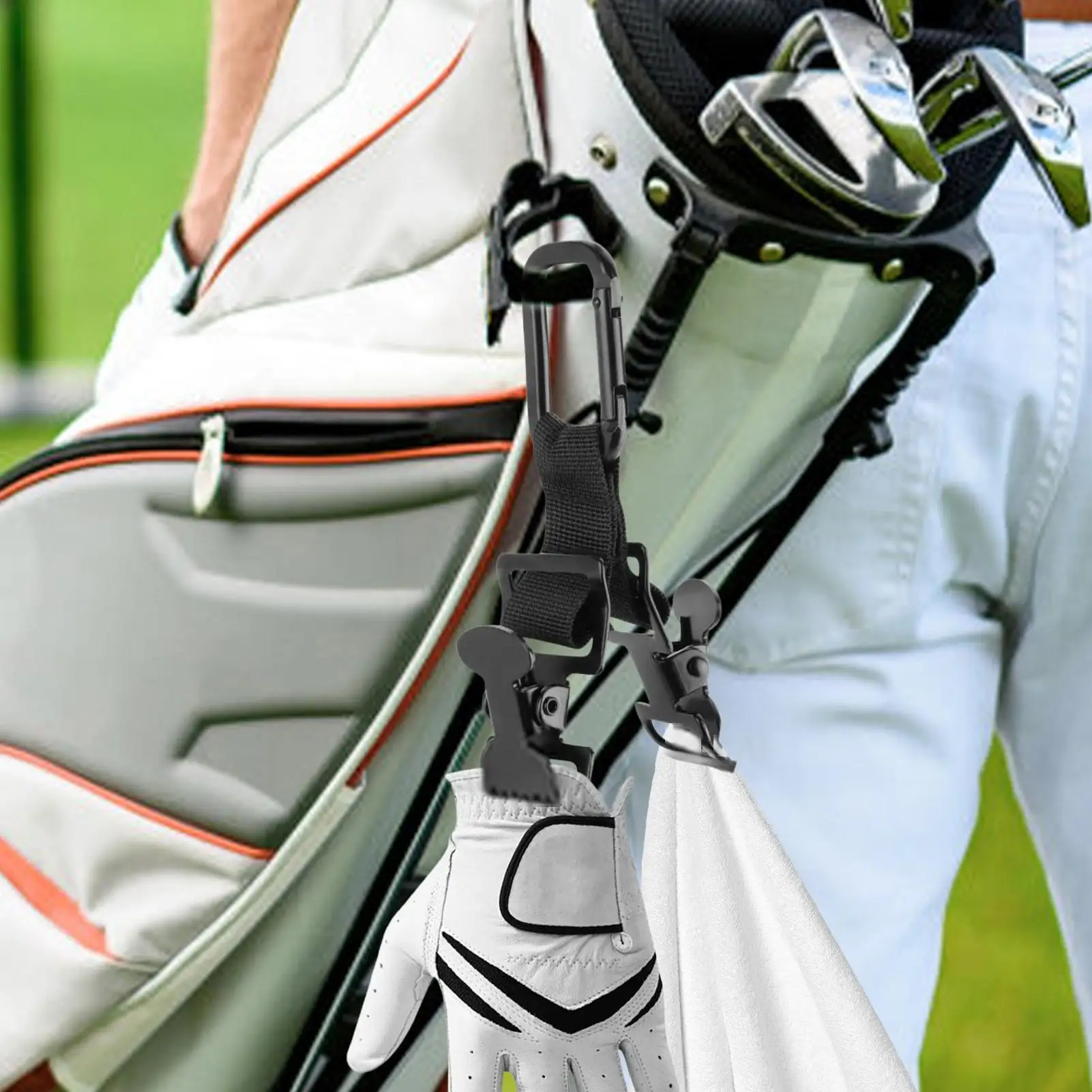 Golf-Handschuhclip, Robuster Bissfester Ausrüstungshalter, Tragbarer Sicherheitsclip für Radfahren, Fitness, Arbeit, Bau, Mechanik, Techniker – Detail 3