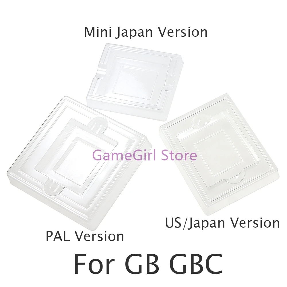 100pcs Clear Inlay Plastic Insert Inner Tray for Nintendo Gameboy Color Games Card Cartridge Box For GB GBC PAL US JP Version