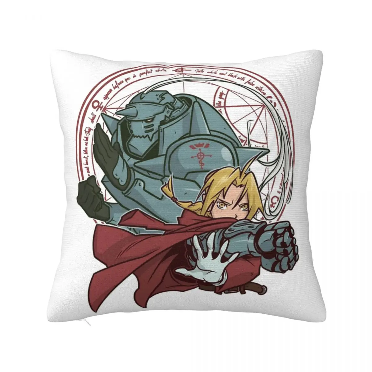 

Fullmetal Alchemist Anime Pillowcase Soft Polyester Cushion Cover Decor Brotherhood Elric Bros Pillow Case Cover Seater