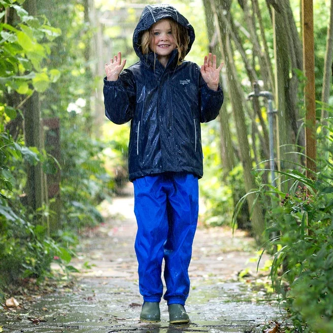 Children Clothing Sets Raincoat rainSuit Waterproof Overalls Pants Girls Jumpsuit Puddle Insulated Trousers rainwear thin