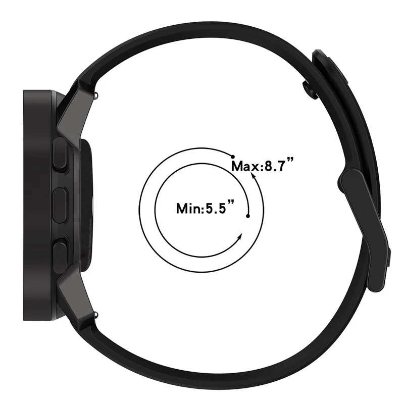 Silikon-Uhrenarmband für Suunto Vertical, Sport-Silikon-Ersatzarmband für Suunto9 Peak Pro/Suunto5 Peak Copper – Detail 3